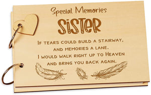 Sister In Loving Memory Scrap Book Photo Album Guest Book