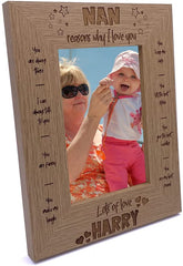 Personalised Nan Photo Frame Gift The Reasons I Love You