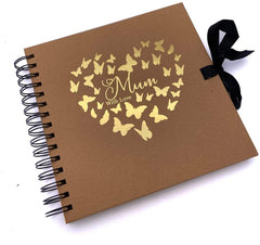 Mum Verse Brown Scrapbook, Guest Book Or Photo Album with Gold Script