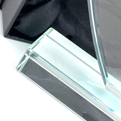 ukgiftstoreonline Personalised 50th Anniversary Gift Large Jade Glass Heart