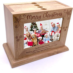 ukgiftstoreonline Personalised Christmas Photo Box Album 72 Photos and 6x4 Frame
