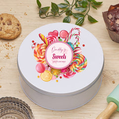 Personalised Daddy's Candy Sweet Storage Tin Gift