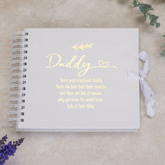 Personalised Daddy Scrapbook or Photo Album Gift With Sentiment