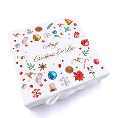 Personalised Christmas Eve Box With Decorative Design