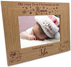 Personalised My First Christmas as My Nana Landscape Photo Frame Keepsake