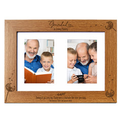 Grandad In Loving Memory Photo Frame Double 6x4 Inch Personalised