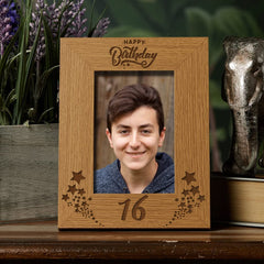 Happy 16th Birthday Portrait Photo Frame Star Design Gift - ukgiftstoreonline