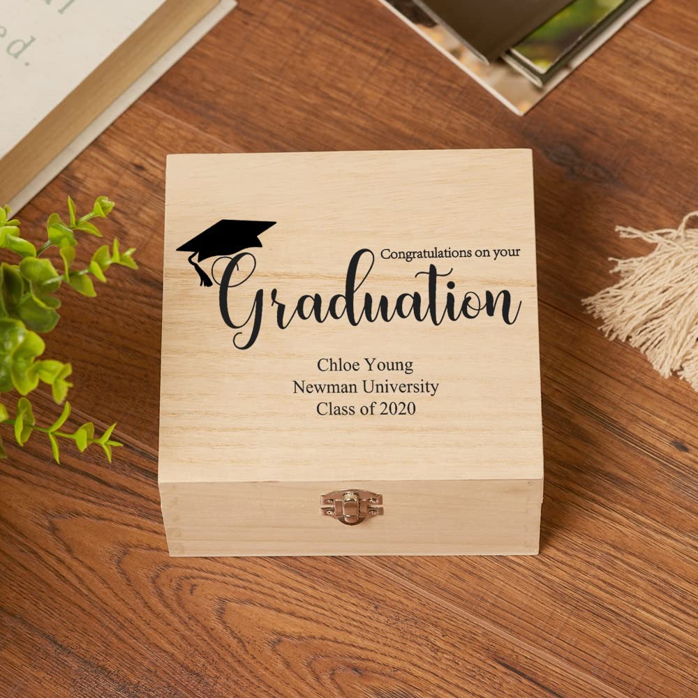 Personalised Congratulations On Your Graduation Keepsake Memory Box
