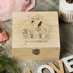 Personalised Our Story So Far Wooden Box Gift