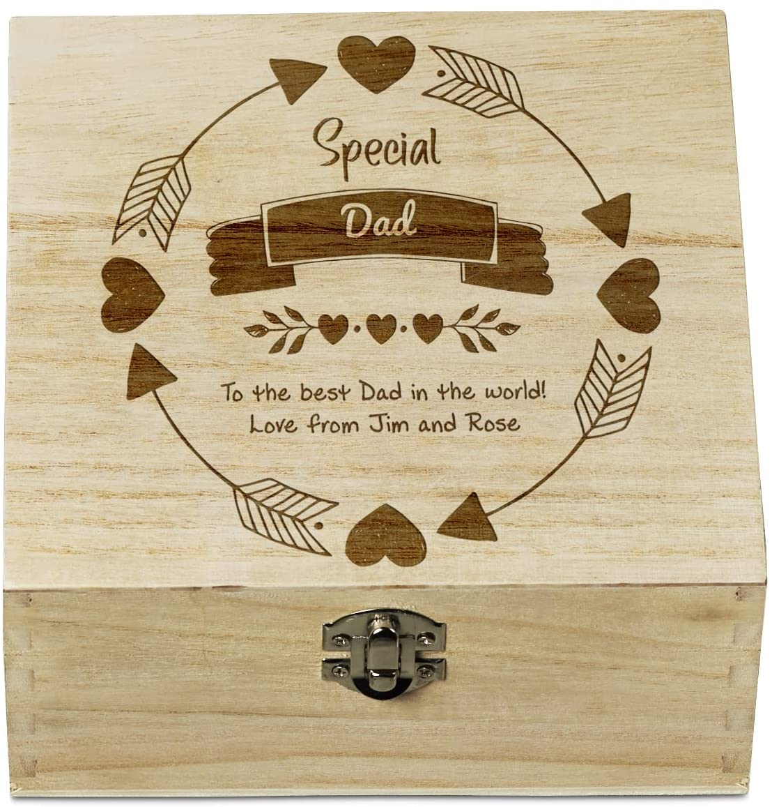 ukgiftstoreonline Personalised Special Dad Keepsake Memory Gift Box
