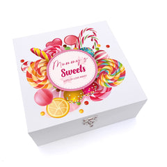 ukgiftstoreonline Personalised Mummy Candy Sweet Storage Wood Box Gift