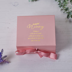 ukgiftstoreonline Personalised Nanny Pink Gift Box With Sentiment