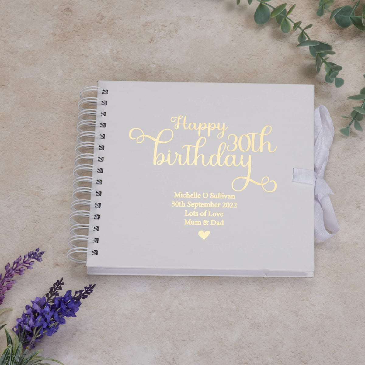 Personalised 30th Birthday Scrapbook Photo Album or Guest Book Gift