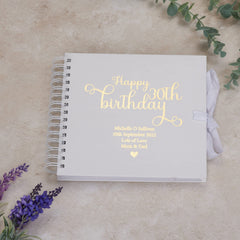 Personalised 30th Birthday Scrapbook Photo Album or Guest Book Gift