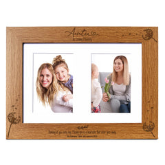 Auntie In Loving Memory Photo Frame Double 6x4 Inch Personalised