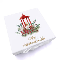 Personalised Christmas Eve Box With a Traditional Candle Design