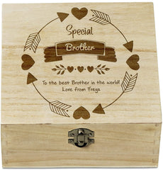ukgiftstoreonline Personalised Brother Keepsake Memory Gift Box