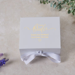 ukgiftstoreonline Personalised Team Bride Hen Night White Gift Box With Sentiment