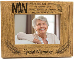 Nan Special Memories Remembrance Photo Frame Gift Oak Wood Finish