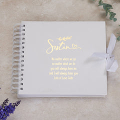 Personalised Sister Scrapbook or Photo Album Gift With Sentiment