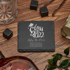 Personalised Graduation Slate Coaster Gift