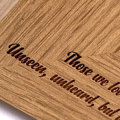 Dad In Loving Memory Remembrance Engraved Portrait Wooden Photo Frame Gift