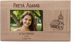 Personalised On Your Confirmation Photo Frame Gift Solid Oak Engraved