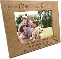 Personalised Mum and Dad As Wonderful As You Photo Frame gift