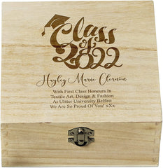 Personalised Graduation Memory Box Gift With Class of Design