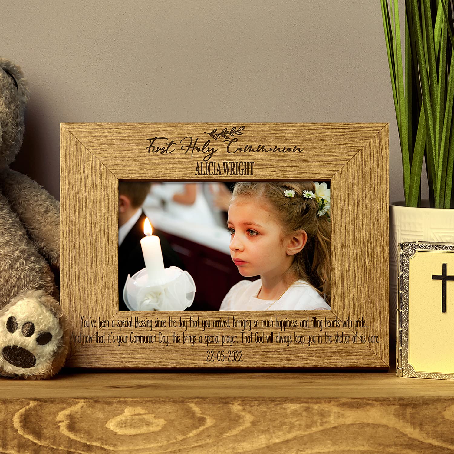 Personalised First Holy Communion Photo Picture Frame Landscape ...