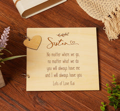Personalised Sister Sentiment Scrapbook or Album