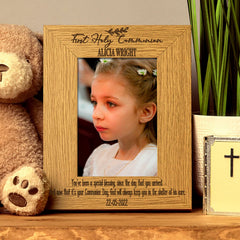 Personalised First Holy Communion Photo Picture Frame Portrait