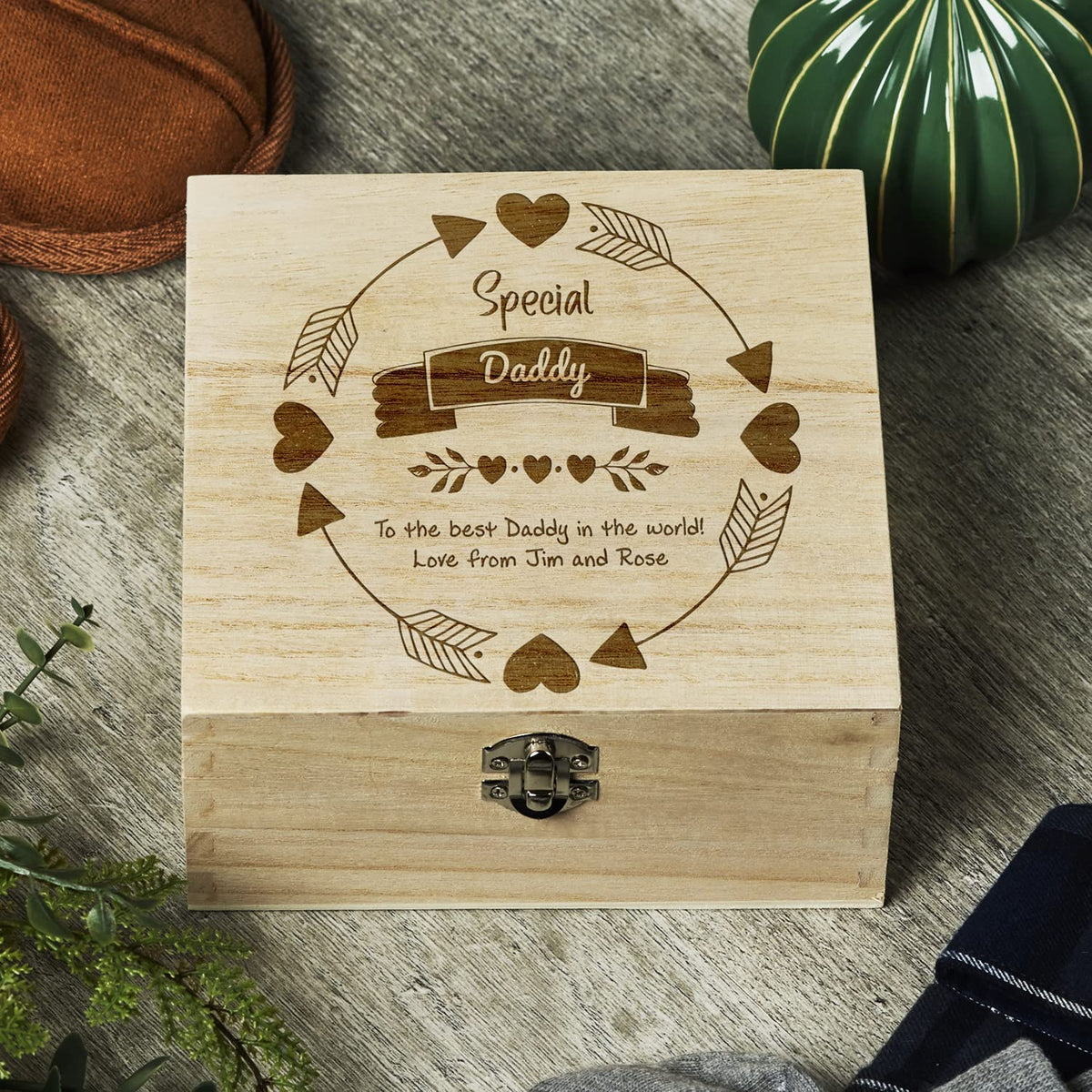 ukgiftstoreonline Personalised Special Daddy Keepsake Memory Gift Box