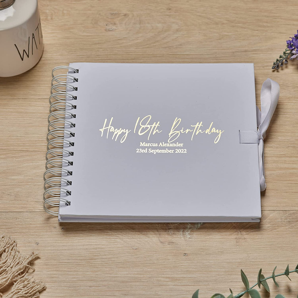 Personalised Any age Birthday Scrapbook, Guest Book or Photo Album Gift 16th, 18th, 21st, 30th, 40th, 50th, 60th, 70th, 80th