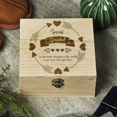 ukgiftstoreonline Personalised Special Grandad Keepsake Memory Gift Box