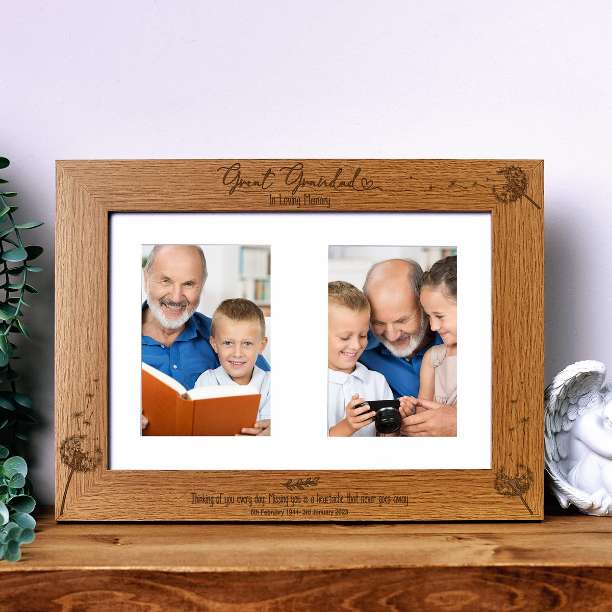 Great Grandad In Loving Memory Photo Frame Double 6x4 Inch Personalised