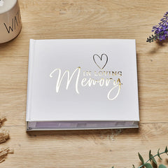 In Loving Memory Photo Album For 50 x 6 by 4 Photos Gold Print