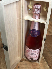 Personalised Wooden Wine/Champagne Box - Perfect Wedding & Anniversary Gift