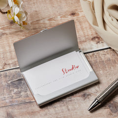 Personalised Wooden Business Card Holder or Wallet