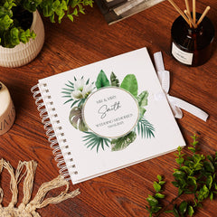 Personalised Wedding Guestbook Scrapbook Album Rainforest Theme