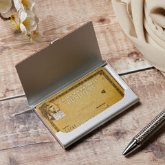 Personalised Wooden Business Card Holder or Wallet