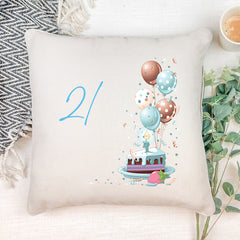 Personalised 21st Birthday For Him Cushion Gift