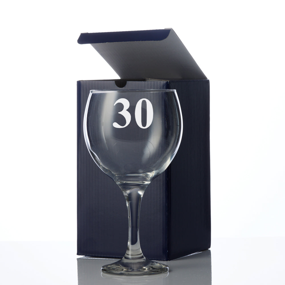 Personalised 30th Birthday Gin and Tonic Glass with Name and Sentiment Gift for Her Personalised Gin Glasses ukgiftstoreonline