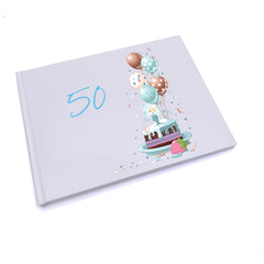 Personalised 50th Birthday Gifts For Him Guest Book