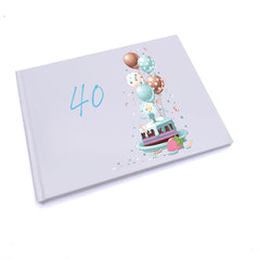 Personalised 40th Birthday Gifts For Him Guest Book