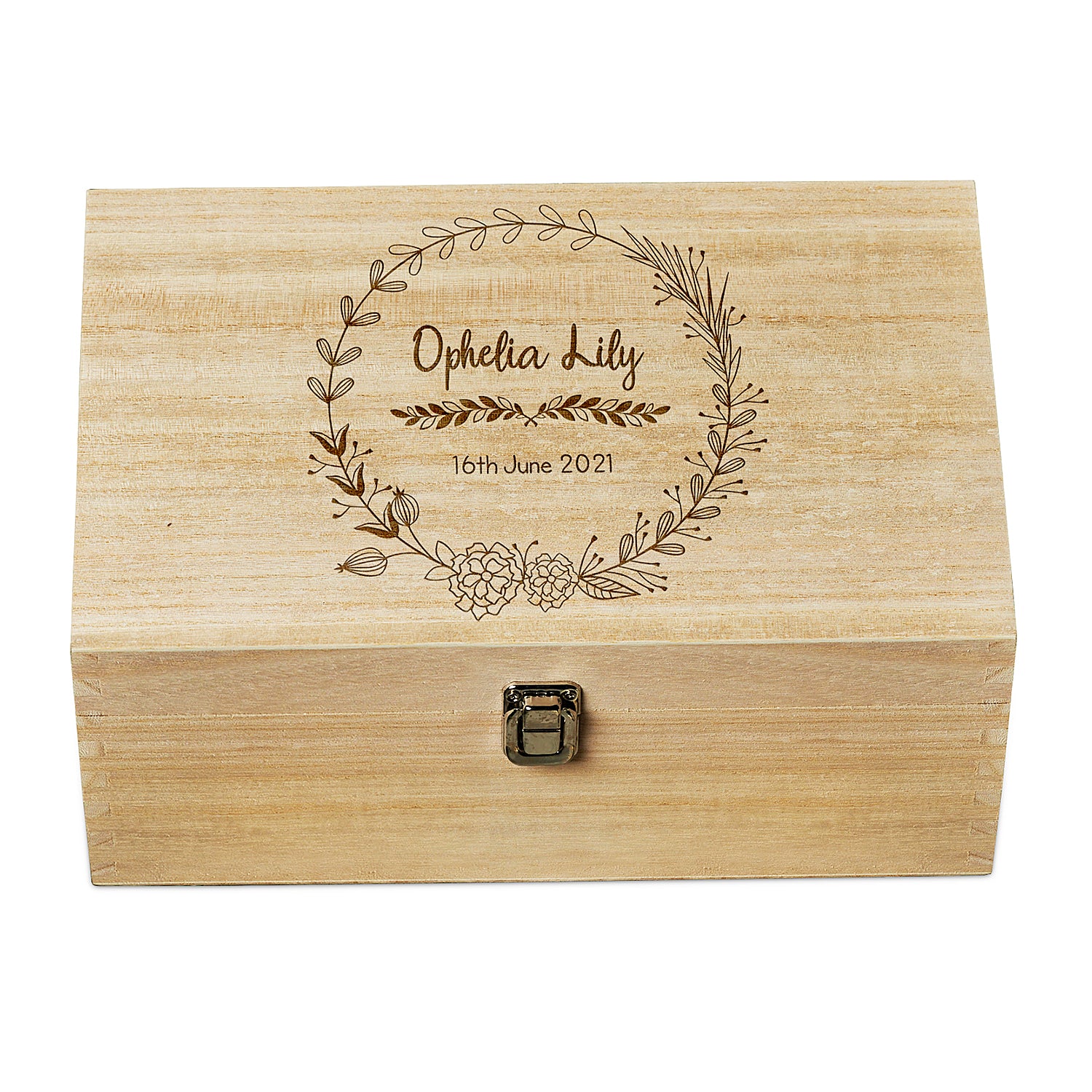 Personalised Large Wedding Memory Box Engraved Gifts Any Name