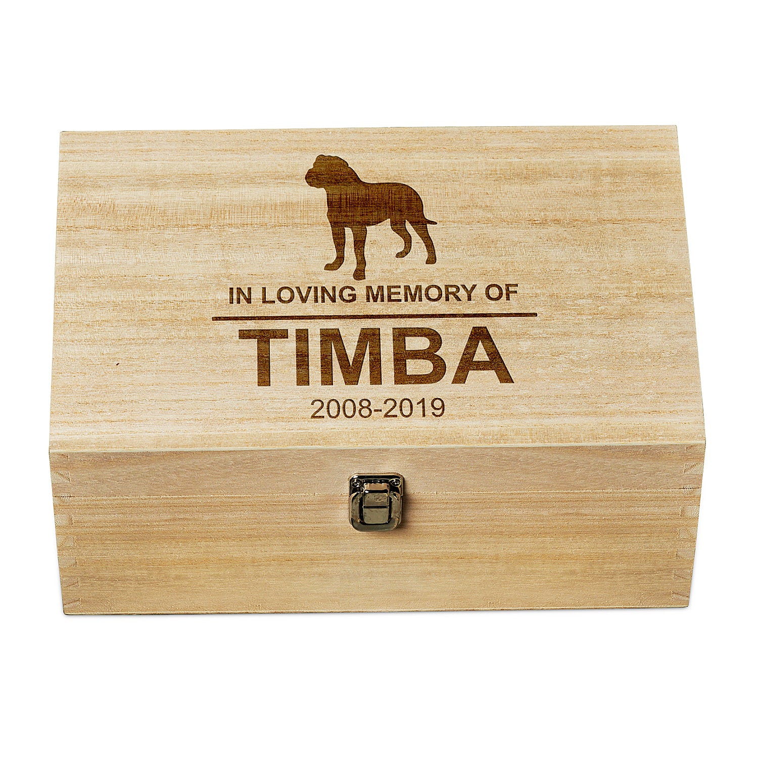 Personalised Dog Memorial Remembrance Gift Keepsake Box Engraved