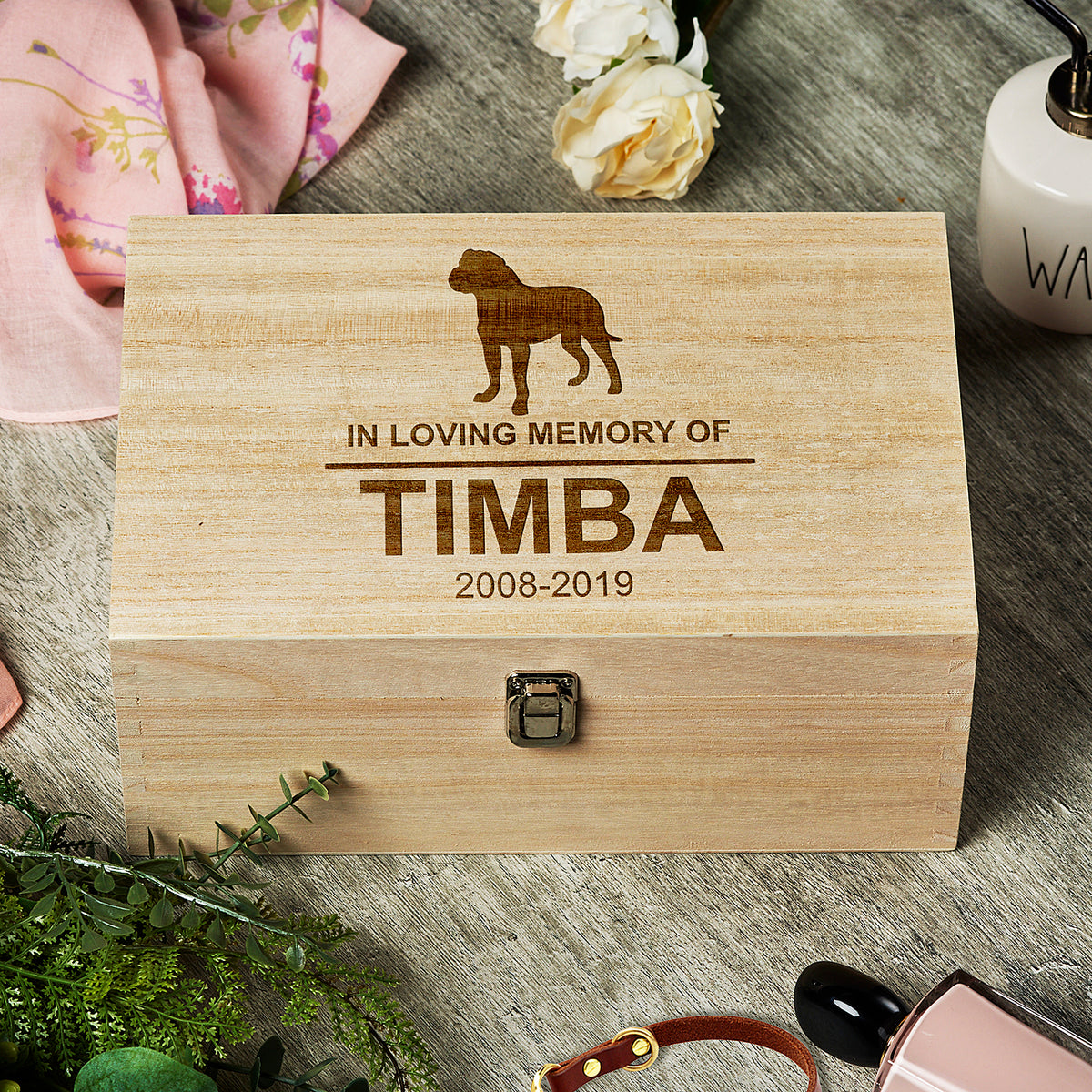  Personalised Dog Memorial Remembrance Gift Keepsake Box Engraved - ukgiftstoreonline