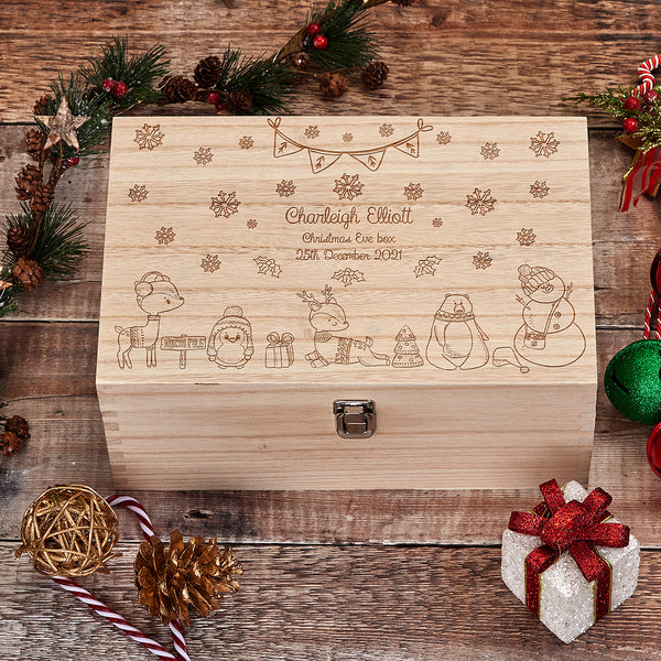 Personalised Cute Christmas Eve Box Or Gift Box – ukgiftstoreonline
