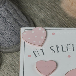 Baby Girl wooden Memories Keepsake Box Vintage Style